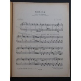 GALLINI Louis Rosina Piano 1911