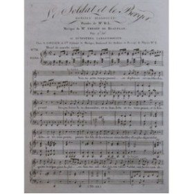 DE BEAUPLAN Amédée Le Soldat et le Berger Chant Piano ca1820