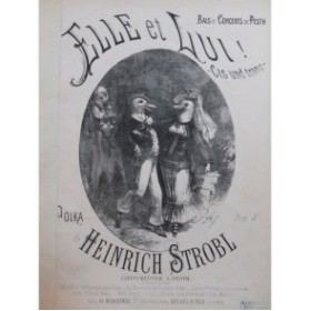 STROBL Heinrich Elle et Lui Piano 1877