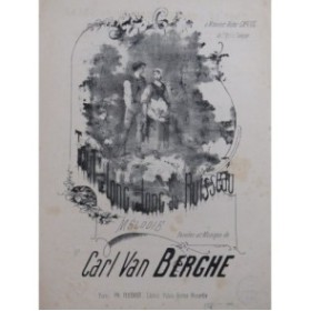 VAN BERGHE Carl Tout le long le long du ruisseau Chant Piano ca1870