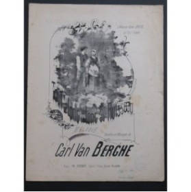 VAN BERGHE Carl Tout le long le long du ruisseau Chant Piano ca1870