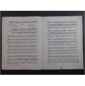 VAN BERGHE Carl Tout le long le long du ruisseau Chant Piano ca1870