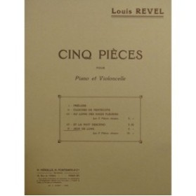 REVEL Louis Jeux de Lune Piano Violoncelle ca1920