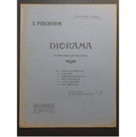 PERCHERON Suzanne Berceuse Scandinave Piano 4 mains ca1913