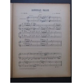 CROISEZ Alexandre Rondeau Valse facile Piano 6 mains 1932