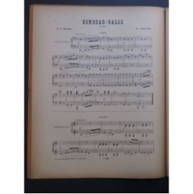 CROISEZ Alexandre Rondeau Valse facile Piano 6 mains 1932