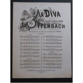 OFFENBACH Jacques La Diva No 13 bis Chant Piano 1869