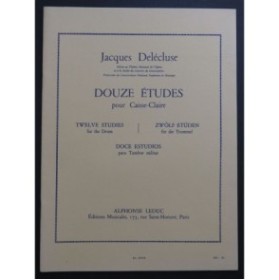 DELÉCLUSE Jacques Douze Études pour Caisse-Claire 1987