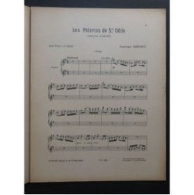DARCIEUX Francisque Les Pèlerins de Ste Odile Carillon Piano 4 mains ca1925