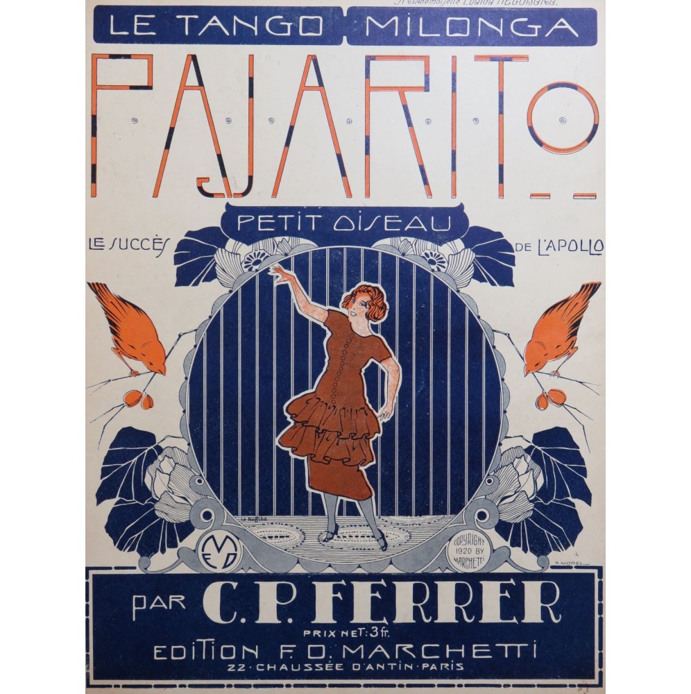 FERRER C. P. Pajarito Piano 1920