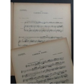 LAPARRA Raoul Carmen Passe Violon Piano ca1925