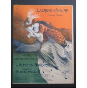 BARBIROLLI Alfredo Lacrime d'Amore Piano 1911