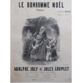 COUPLET Jules Le Bonhomme Noël Chant Piano ca1840