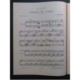 BALLERON L. Chants du Tyrol Piano