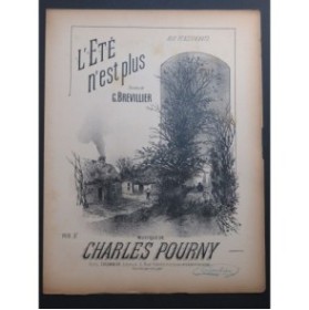 POURNY Charles L'été n'est plus Chant Piano ca1885