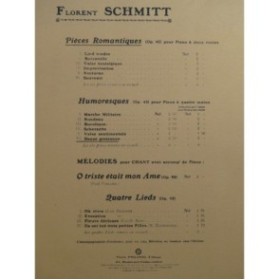 SCHMITT Florent Danse grotesque Piano 1913