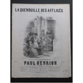 HENRION Paul La Quenouille des affligés Chant Piano 1847