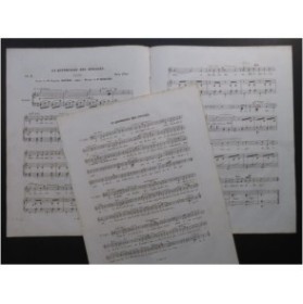 HENRION Paul La Quenouille des affligés Chant Piano 1847
