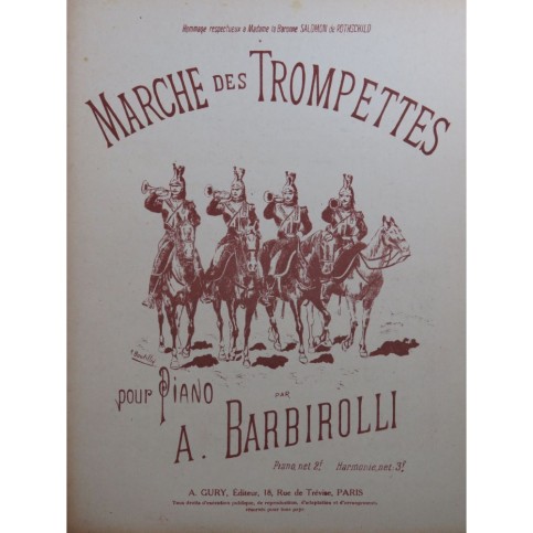 BARBIROLLI A. Marche des Trompettes Piano