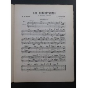 CROISEZ Alexandre Les Concertantes 15 Études Piano 4 mains ca1890