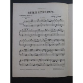 LANDRY Albert Réveil aux Champs Bluette Piano 4 mains