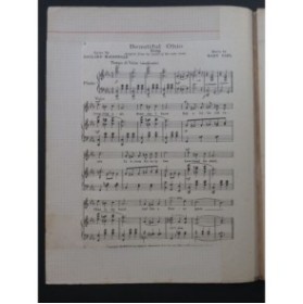 EARL Mary Beautiful Ohio Song Chant Piano 1918