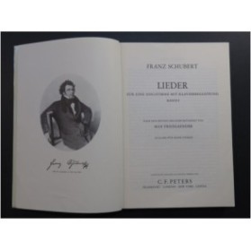 SCHUBERT Franz Lieder Volume 1 Chant Piano