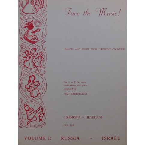 WENDELGEST Han Dances and Songs from Russia Israël Instrument Piano 1972