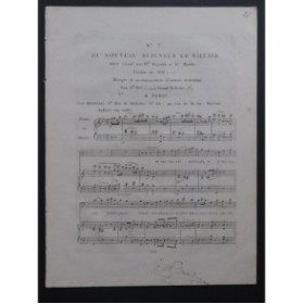 BOIELDIEU Adrien Le Nouveau Seigneur de Village No 7 Chant Piano ca1815