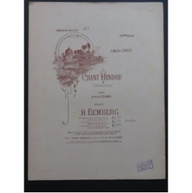 BEMBERG H. Chant Hindou Chant Piano Violon ou Violoncelle