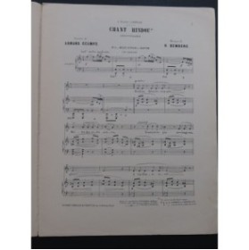 BEMBERG H. Chant Hindou Chant Piano Violon ou Violoncelle