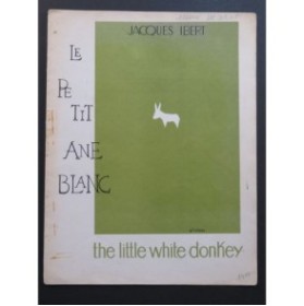 IBERT Jacques Le Petit âne blanc pour Piano 1922