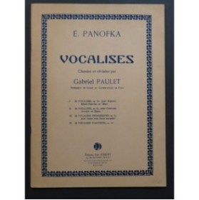 PANOFKA E. 24 Vocalises Chant Piano