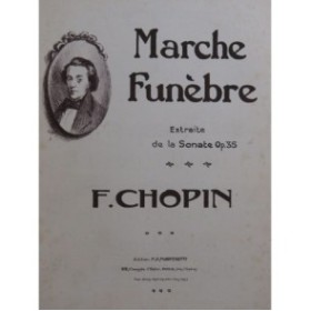 CHOPIN Frédéric Marche Funèbre Piano
