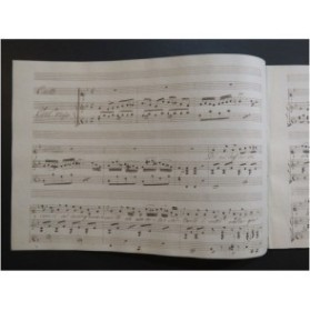 RONCONI Domenico Arietta Manuscrit Chant Piano ca1800