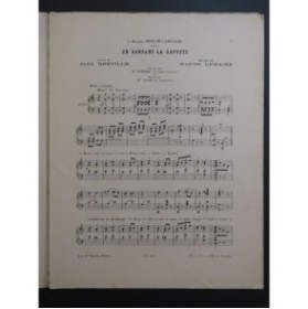 LEMAIRE Gaston En Dansant la Gavotte Dédicace Chant Piano 1897