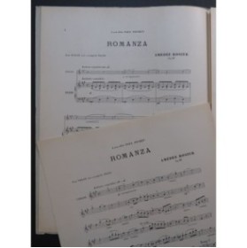 ROSIER Amédée Romanza Violon Piano ca1900