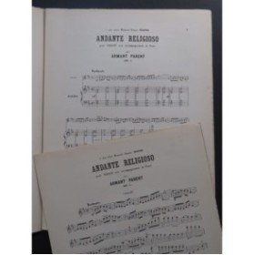 PARENT Armand Andante Religioso Violon Piano 1891
