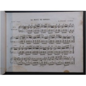 BOHLMAN SAUZEAU Henri La Reine de Navarre Piano ca1850