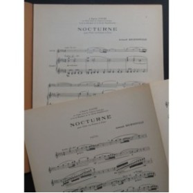 BOURNONVILLE Armand Nocturne Flûte Piano 1929