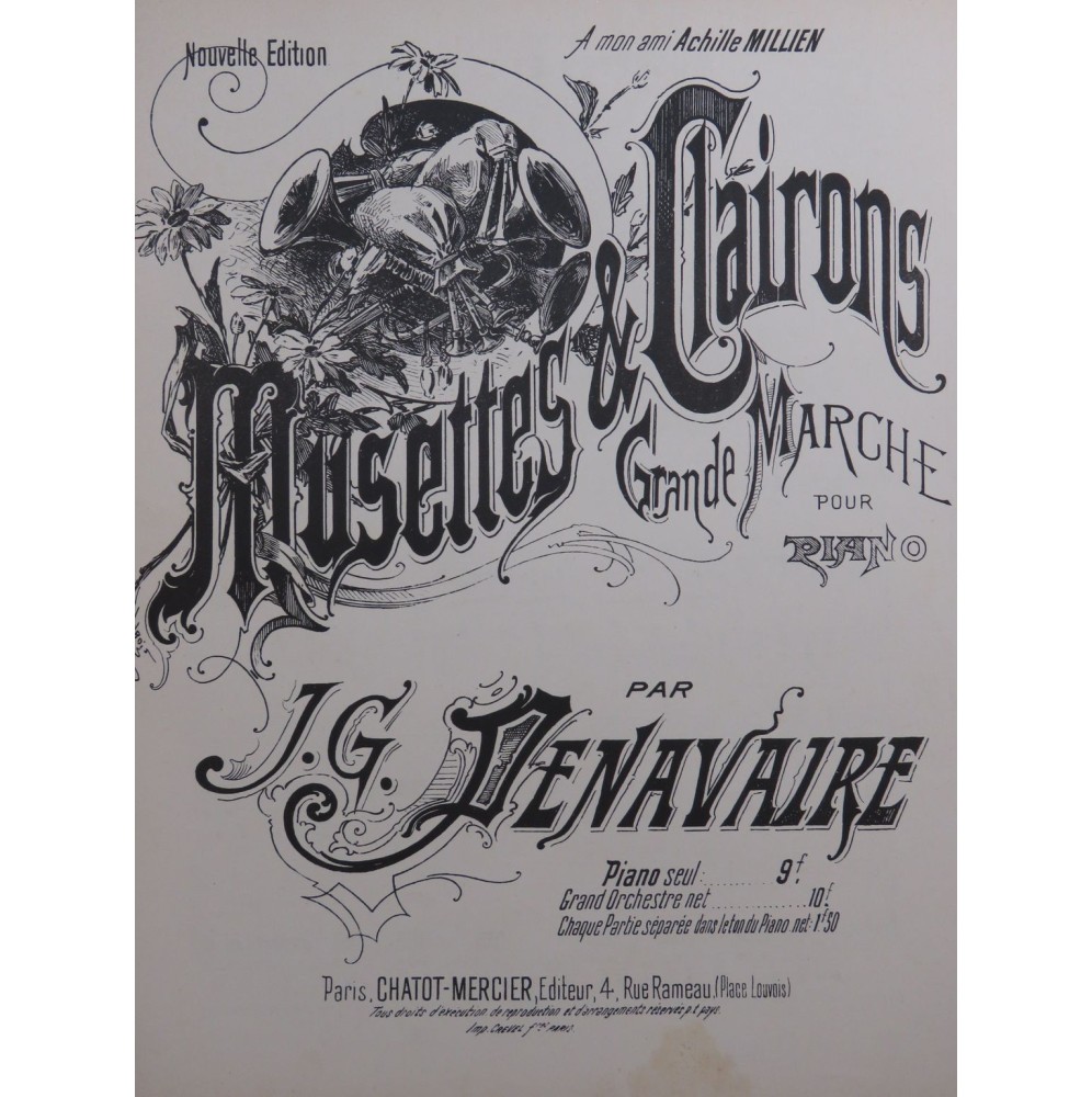 PÉNAVAIRE J. G. Musettes et Clairons Piano