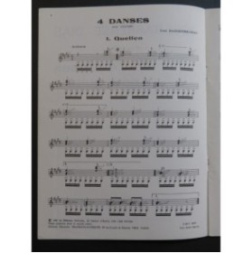 BARRENSE DIAS José Quatre Danses pour Guitare 1981