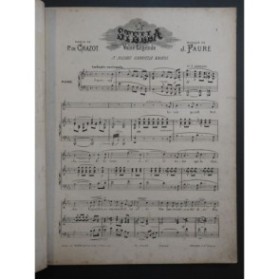 FAURE J. Stella Valse Légende Chant Piano 1876