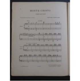 KOTLAR Istvan Monte-Cristo Valse Tzigane Piano 4 mains ca1899