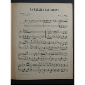 PAUL François La Berline Parisienne Danse Piano 1894