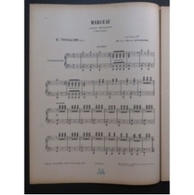 THUILLIER Edmond Marceau Galop Brillant Piano 4 mains ca1880