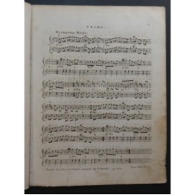MOZART W. A. Four Favorite Waltzes Piano 4 mains ca1820
