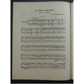 LEFÉBURE-WÉLY Le Père Gaillard Piano 4 mains ca1855