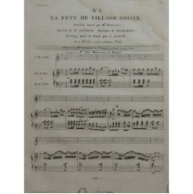 BOIELDIEU Adrien La Fête du Village Voisin No 1 Chant Piano ou Harpe ca1820