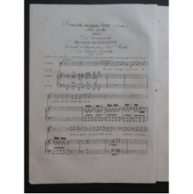 ROSSINI G. Romeo e Giulietta No 3 Chant Piano ou Harpe ca1820